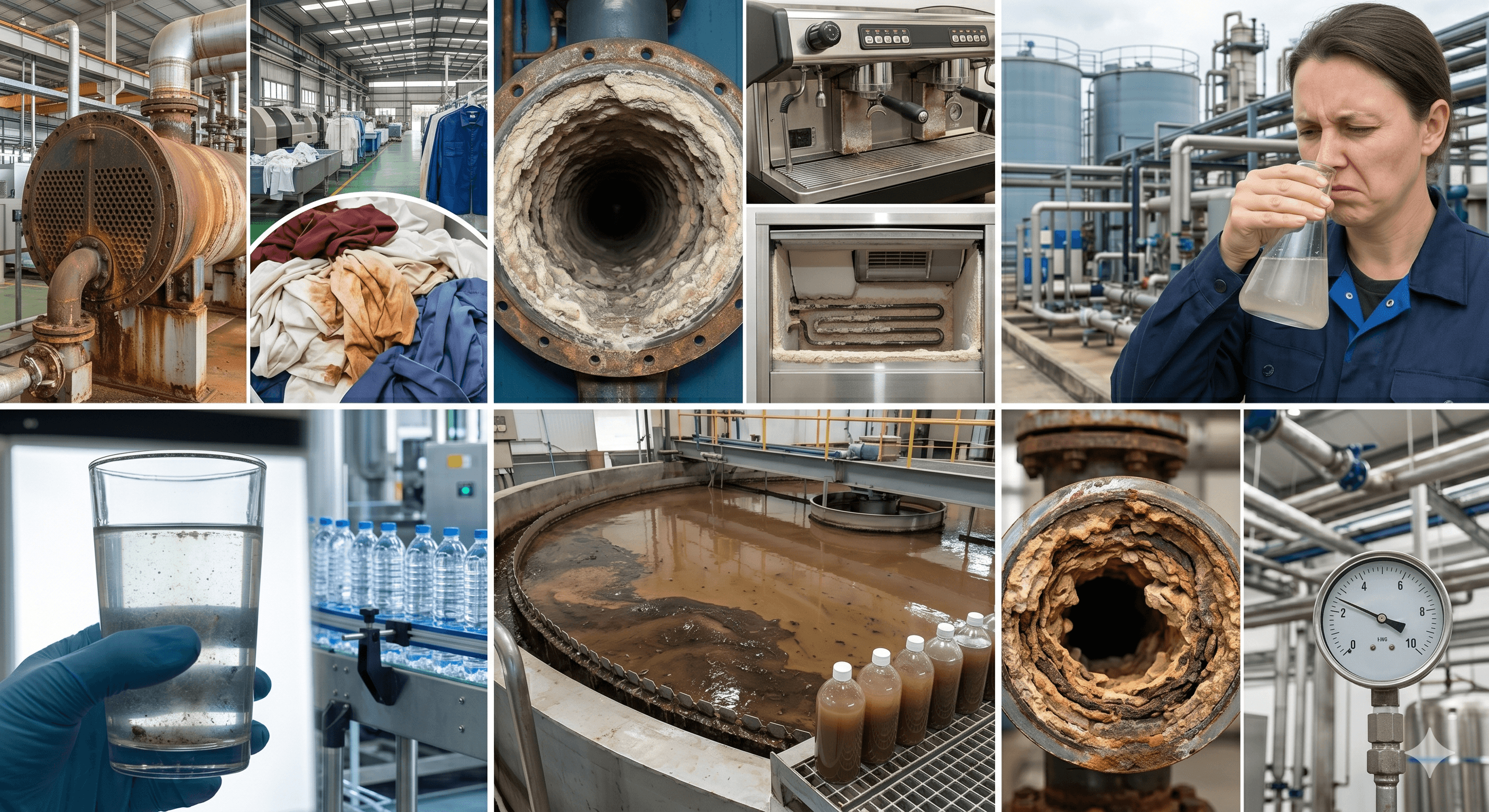 ¿Por qué el agua de tu empresa mancha, taponea o huele mal?